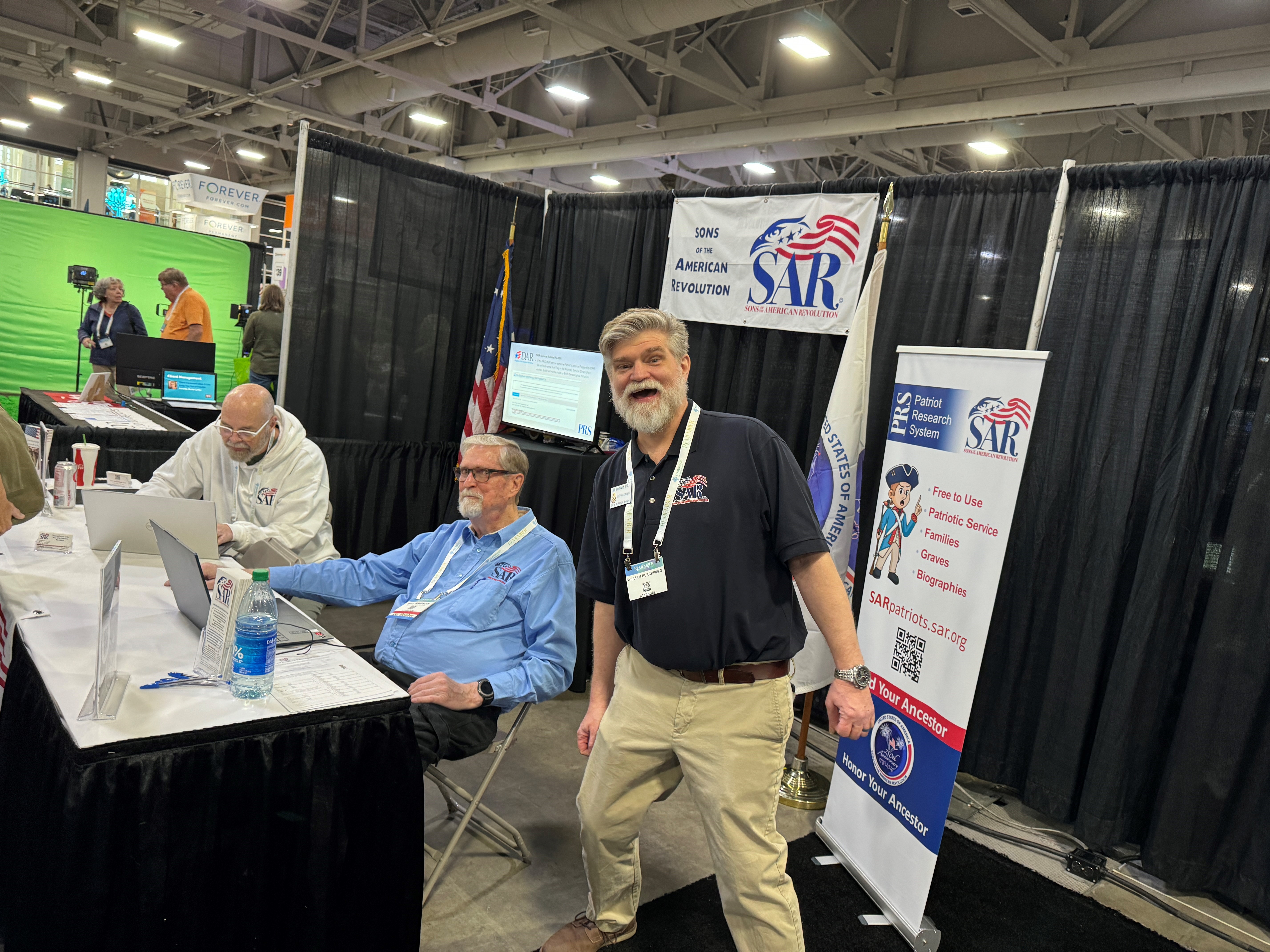 William Burchfield working at RootsTech